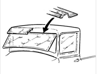 28 Ford Windscreen Header Seal